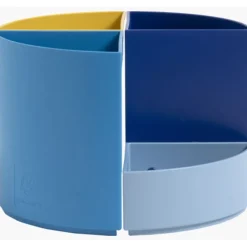 Exacompta BeeBlue - Pot à crayons modulable - 4 compartiments - couleurs assorties