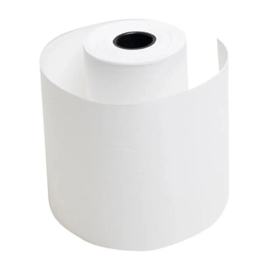 Exacompta Bobine Tickets Carte Bancaire 57x37 mm – 18 m – 1 pli – Thermique 55 g/m² – Sans Phénol – Blanc