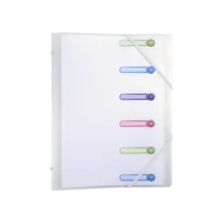Exacompta Chromaline - Trieur polypro 6 positions - incolore
