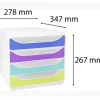 Exacompta Chromaline BigBox - Module de classement 4 tiroirs - arlequin