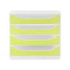 Exacompta Chromaline BigBox - Module de classement 4 tiroirs - vert transparent