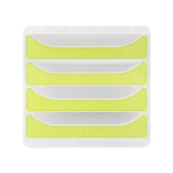 Exacompta Chromaline BigBox - Module de classement 4 tiroirs - vert transparent