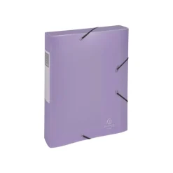 Exacompta Chromaline Pastel - Boîte de classement plastique (livrée à plat) - dos 60 mm - disponible dans différentes couleurs pastels