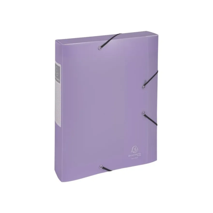 Exacompta Chromaline Pastel - Boîte de classement plastique (livrée à plat) - dos 60 mm - disponible dans différentes couleurs pastels