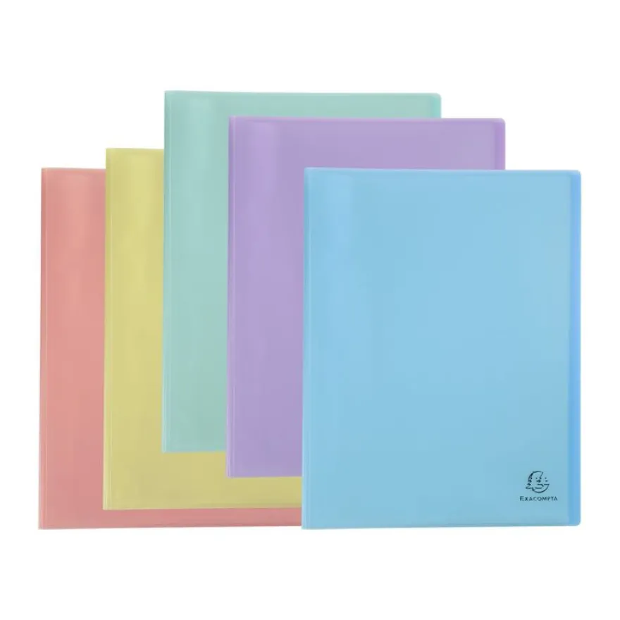 Exacompta Chromaline Pastel - Porte vues personnalisable - 120 vues - A4 - disponible dans différentes couleurs