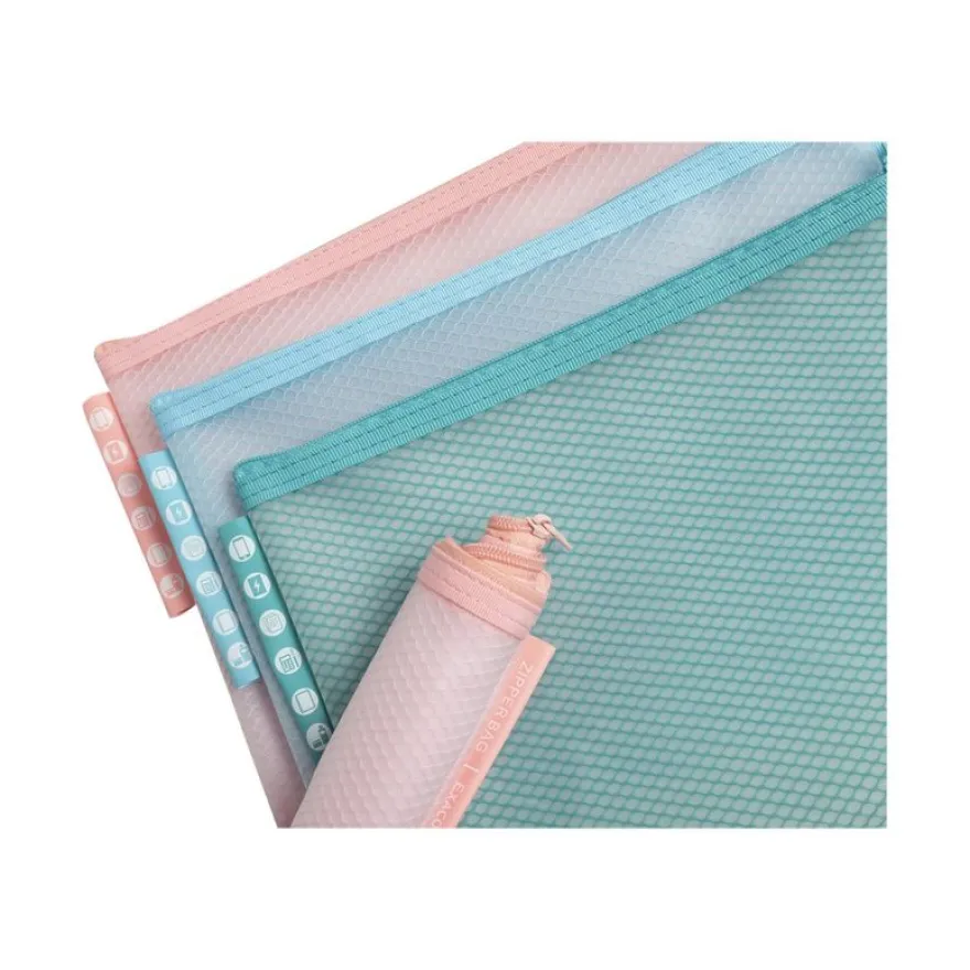 Exacompta Chromaline Pastel - Pochette zip A5 - disponible dans différentes couleurs