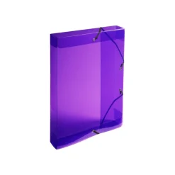 Exacompta Crystal - Boîte de classement plastique - dos 40 mm - disponible dans différentes couleurs