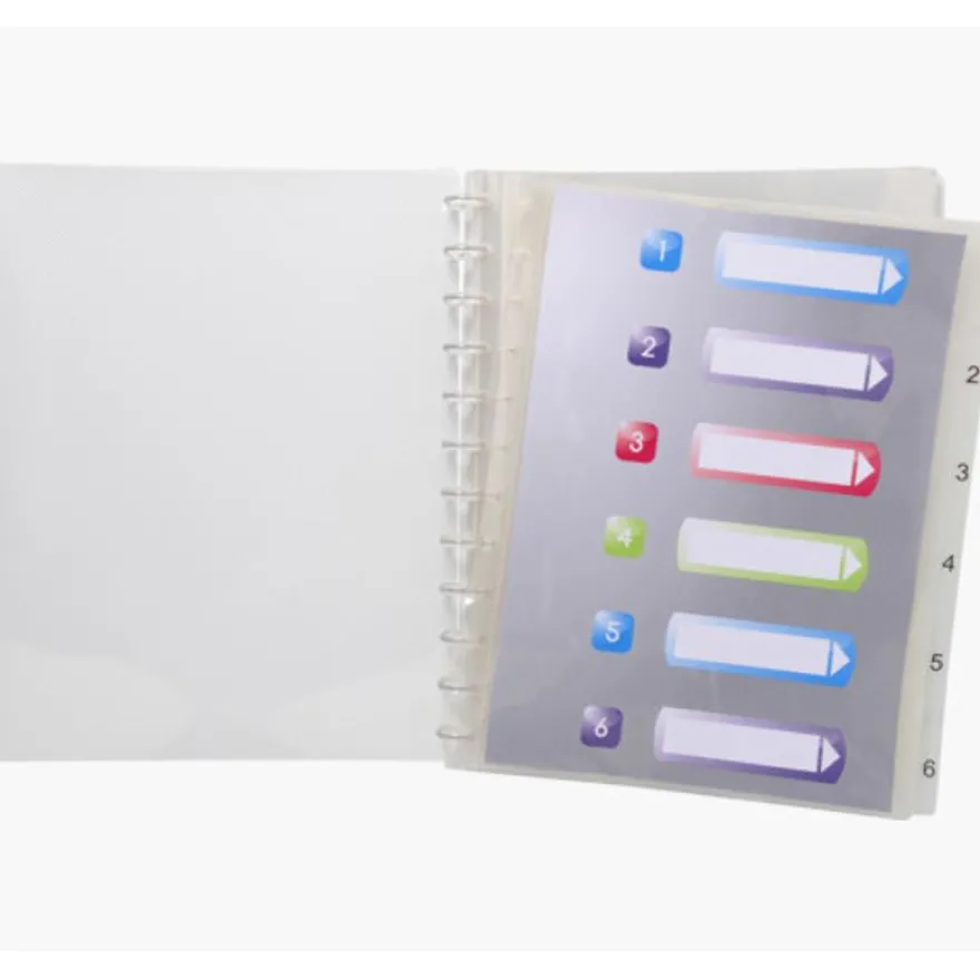Exacompta Crystal - Protège document amovible à anneaux - 60 vues - A4