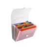 Exacompta Crystal - Valisette trieur à soufflet 24 comp - A4 - capacité : 800 feuilles - à onglets