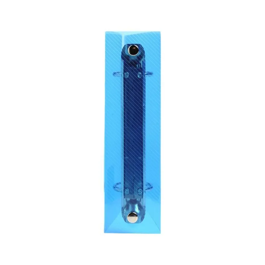 Exacompta Crystal Colours - Classeur souple 2 anneaux pour fiches Bristol - Dos 25 mm - 10 x 15 cm