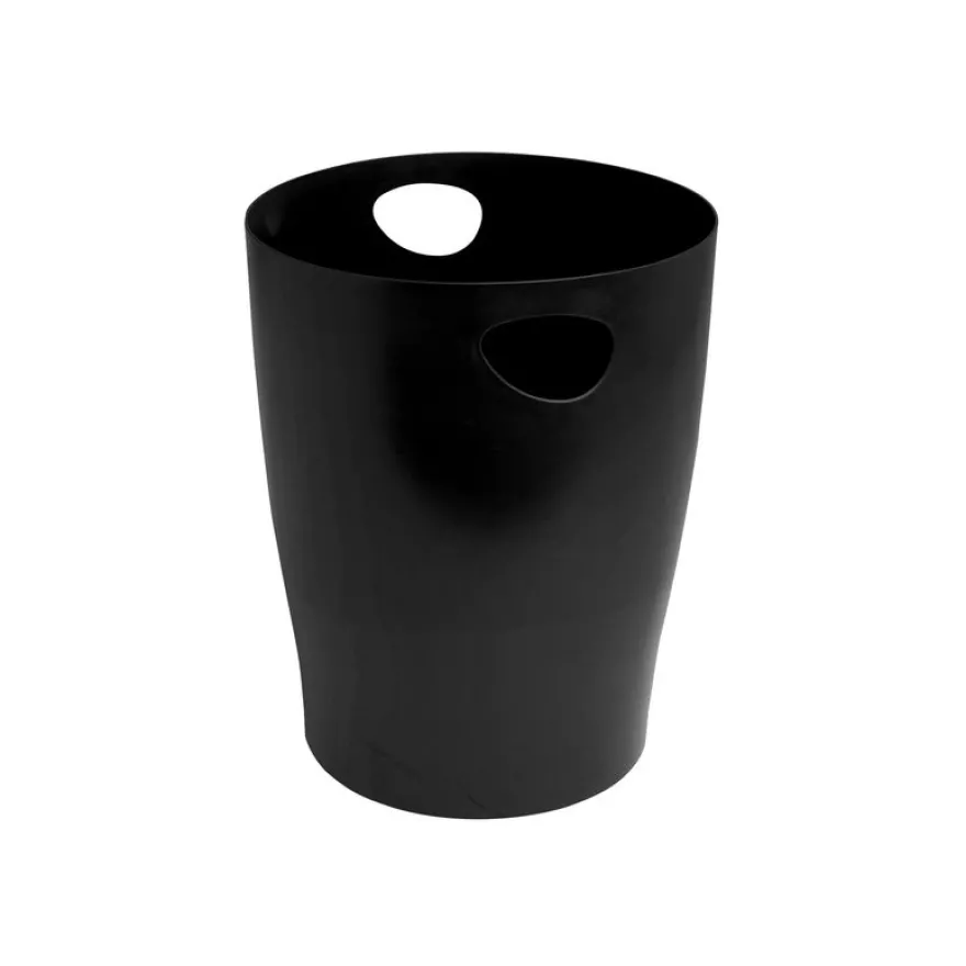 Exacompta ECOBIN NEO DECO - Corbeille à papier - 15 L - poignées - polypropylène (PP) - disponible en différents coloris