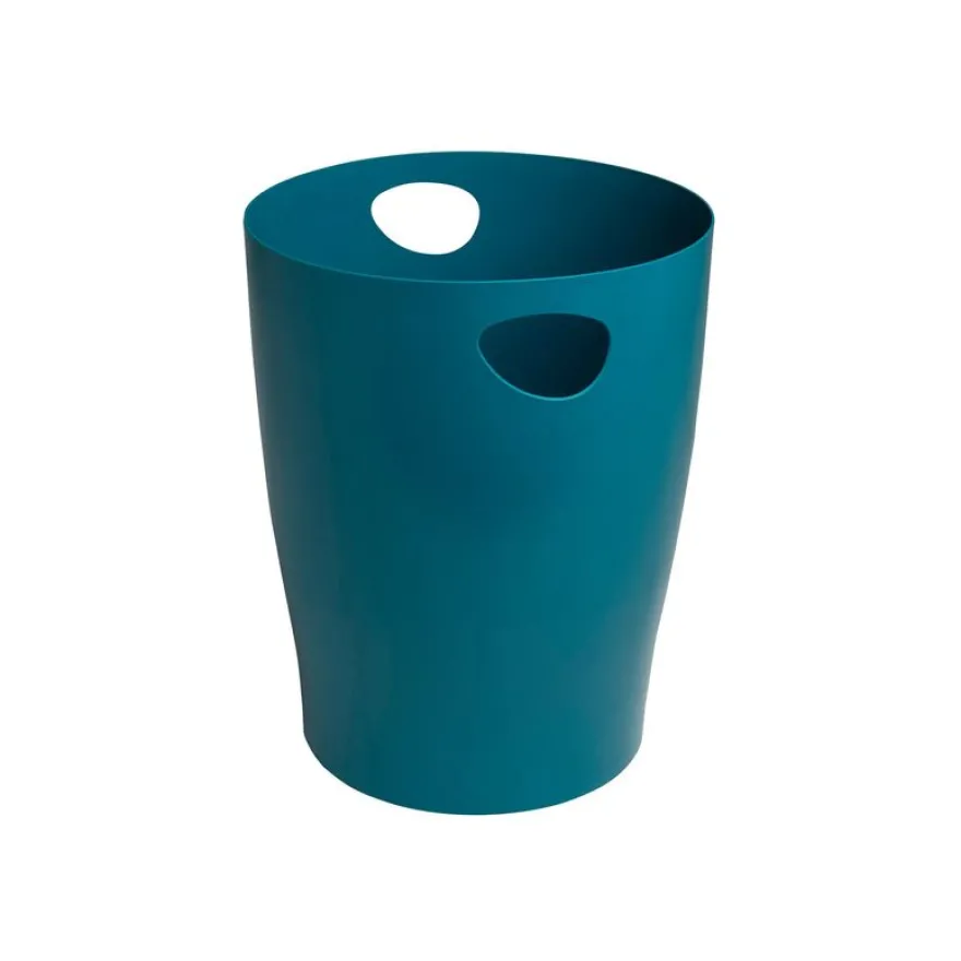 Exacompta ECOBIN NEO DECO - Corbeille à papier - 15 L - poignées - polypropylène (PP) - disponible en différents coloris