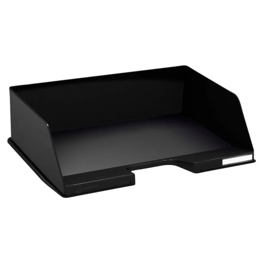 Exacompta Ecotray - Corbeille à courrier à l'italienne noir