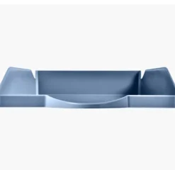 Exacompta Ecotray - Corbeille à courrier BeeBlue - pour format A4+ - bleu clair