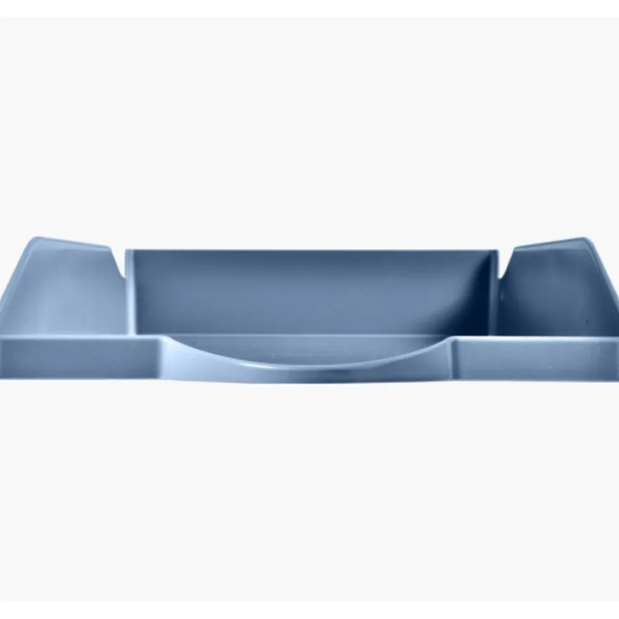 Exacompta Ecotray - Corbeille à courrier BeeBlue - pour format A4+ - bleu clair
