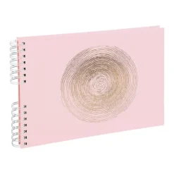 Exacompta Ellipse - Album photos à spirale 32 x 22 cm - 50 pages - rose