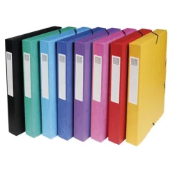 Exacompta Exabox - Boîte de classement en carte lustrée - dos 40 mm - disponible dans différentes couleurs
