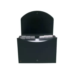Exacompta Exacase - Classeur ménager (valisette trieur) 13 onglets - noir