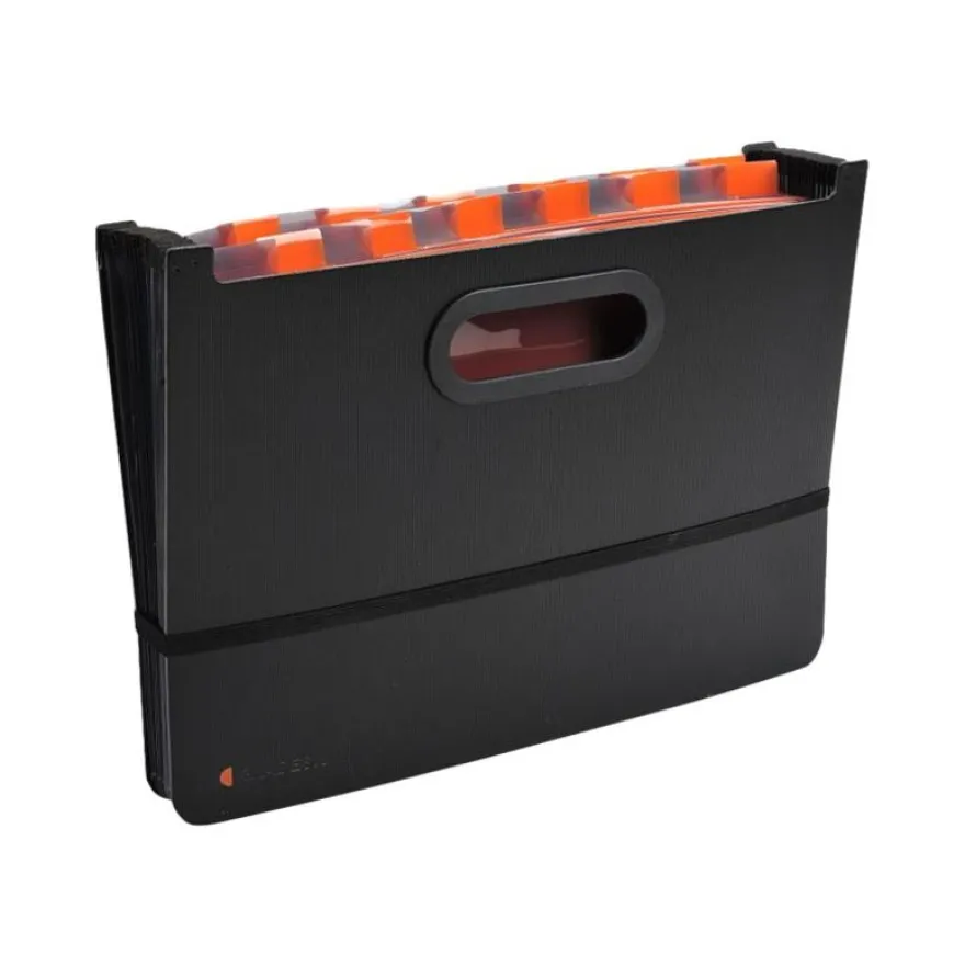 Exacompta Exactive - Classeur ménager (valisette trieur) 24 onglets - noir