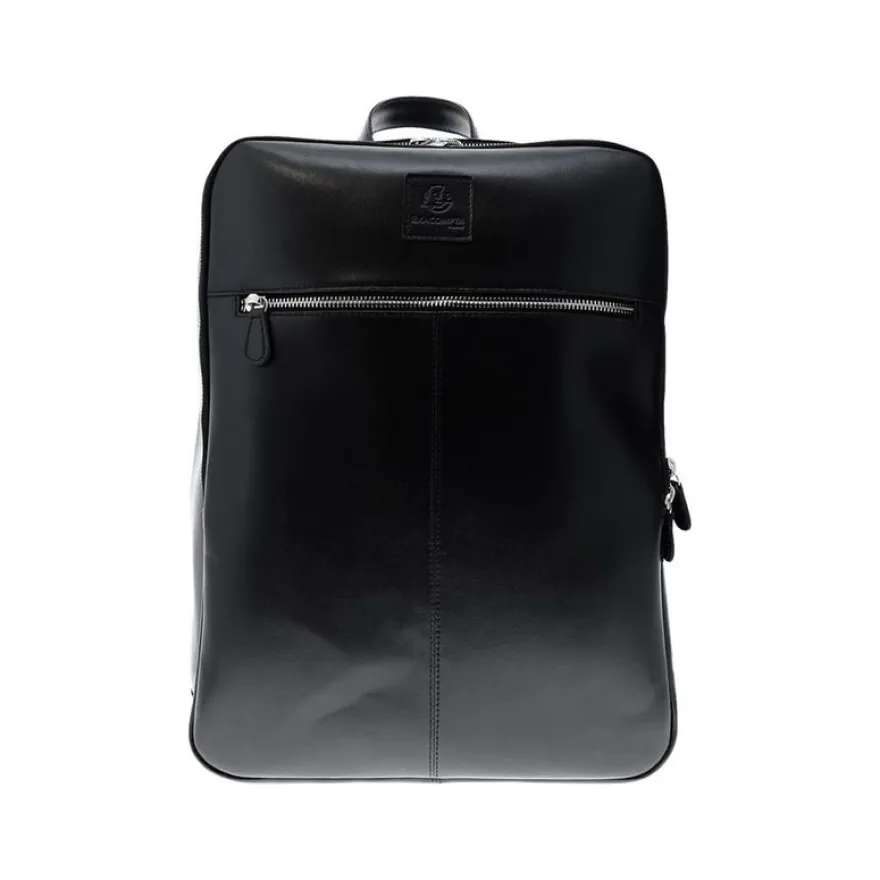 Exacompta Exactive - Sac à dos pour ordinateur portable - cuir noir