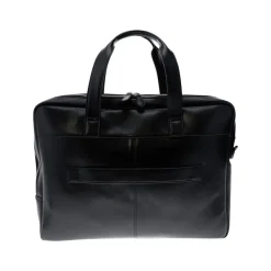Exacompta Exactive - Sacoche pour ordinateur portable 15,6" - 2 compartiments - cuir noir