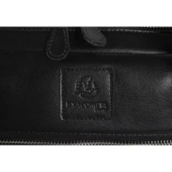 Exacompta Exactive - Sacoche pour ordinateur portable 15,6" - 2 compartiments - cuir noir
