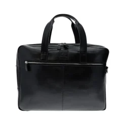 Exacompta Exactive - Sacoche pour ordinateur portable 15,6" - 2 compartiments - cuir noir