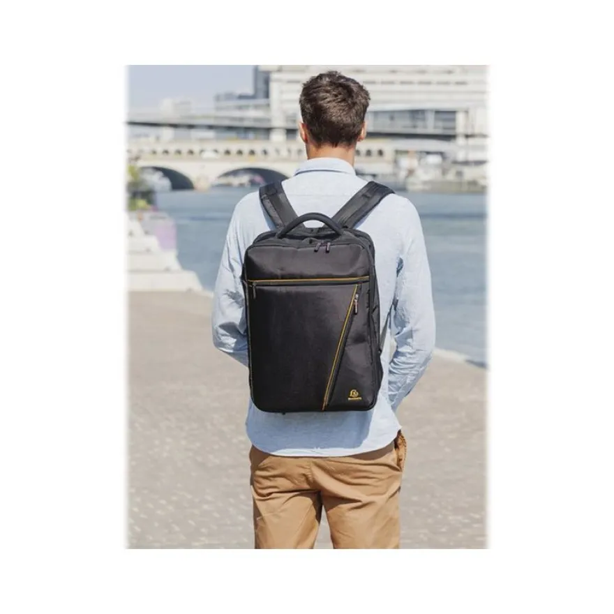 Exacompta Exactive - Sacoche sac à dos pour ordinateur portable 15,6" - noir