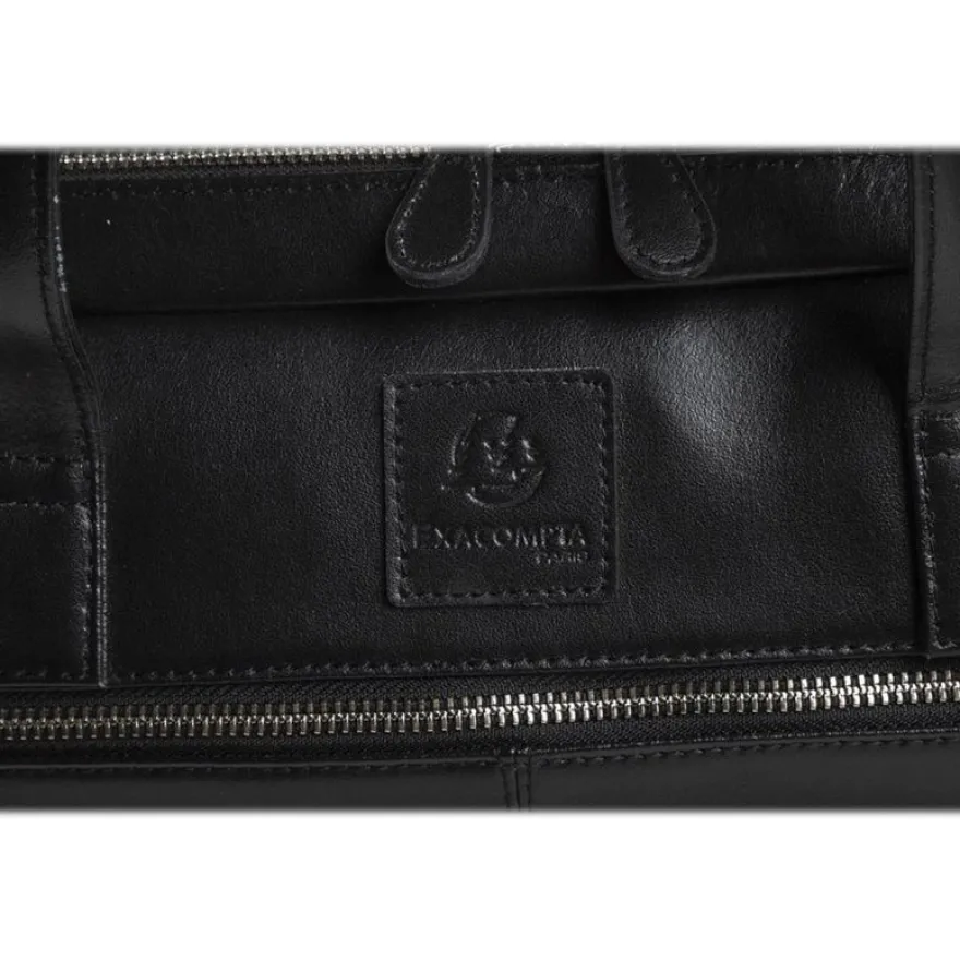 Exacompta Exactive - Sacoche pour ordinateur portable 15,6" - cuir noir