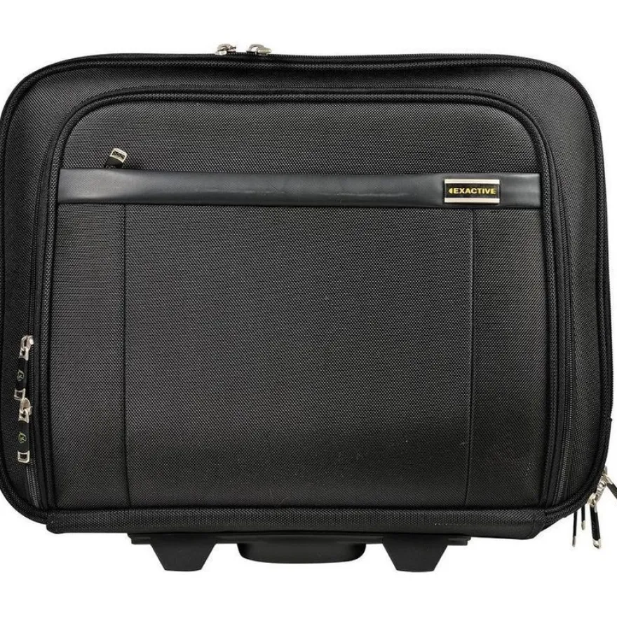 Exacompta Exactive - Valisette trolley business - noir, orange
