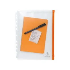 Exacompta Exactive - valisette à fermeture éclair - A4 - crystal translucide (pack de 5)