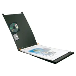 Exacompta Exactive Exashow - Portes-vues rechargeable - 50 vues - 5 positions - A3 - noir