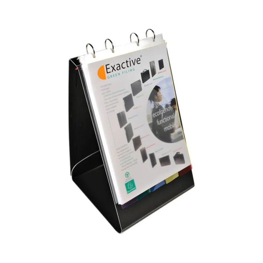 Exacompta Exactive Exashow - Classeur à l'italienne rechargeable - 50 vues - 5 positions - A4 - noir