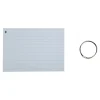 Exacompta Flashcars - 50 Bristols pour révisions sous anneau - 10,5 x 14,8 cm - ligné - couleurs assorties