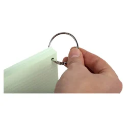 Exacompta Flashcars - 50 Bristols pour révisions sous anneau - 10,5 x 14,8 cm - ligné - couleurs assorties