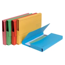 Exacompta Forever - 5 Chemises de poche - A4 - pour 200 feuilles - couleurs assorties
