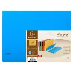 Exacompta Forever - 10 Chemises poche - 290 gr - couleurs assorties