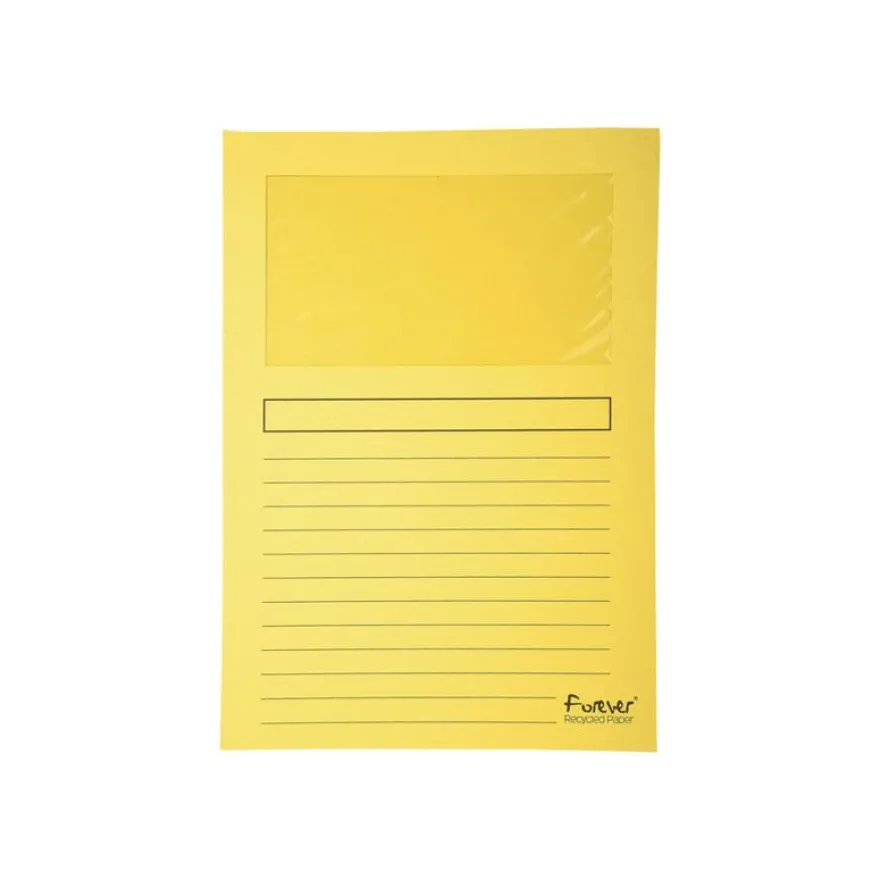 Exacompta Forever - 25 Chemises coin à fenêtre - 130 gr - couleurs assorties
