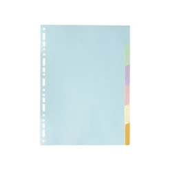 Exacompta Forever - Intercalaire 6 positions - A4 - carte recyclée couleurs pastel