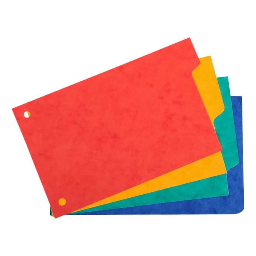 Exacompta Forever - Intercalaire 4 positions - pour fiches Bristol 10 x 15 cm - carte recyclée