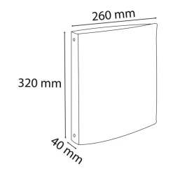 Exacompta Forever Satin - Classeur 4 anneaux - Dos 40 mm - A4 Maxi - Disponible dans différentes couleurs