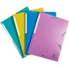 Exacompta Forever Young - 4 Chemises à rabats - A4 - pour 250 feuilles - couleurs assorties (bleu, jaune, turquoise, fuchsia)