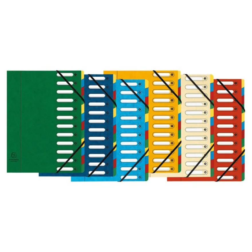 Exacompta Harmonika - Trieur à fenêtres 12 positions - disponible dans différentes couleurs