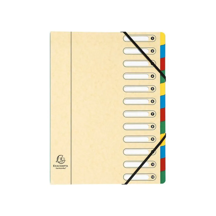Exacompta Harmonika - Trieur à fenêtres 12 positions - disponible dans différentes couleurs