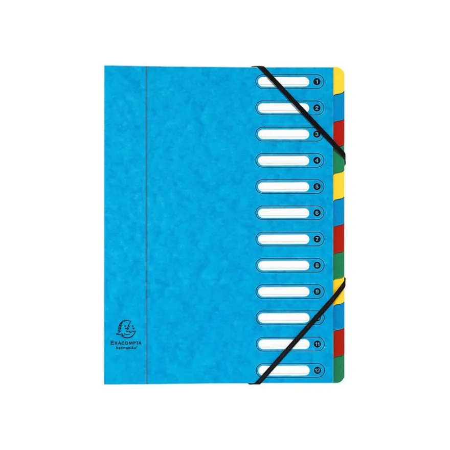 Exacompta Harmonika - Trieur à fenêtres 12 positions - disponible dans différentes couleurs