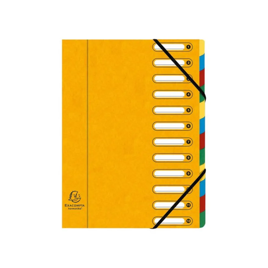 Exacompta Harmonika - Trieur à fenêtres 12 positions - disponible dans différentes couleurs