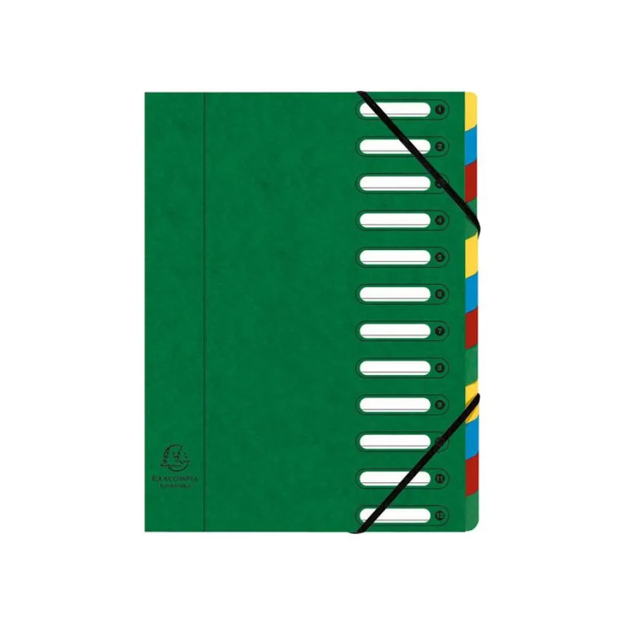 Exacompta Harmonika - Trieur à fenêtres 12 positions - disponible dans différentes couleurs