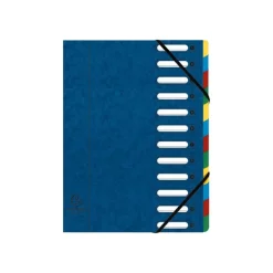 Exacompta Harmonika - Trieur à fenêtres 12 positions - bleu