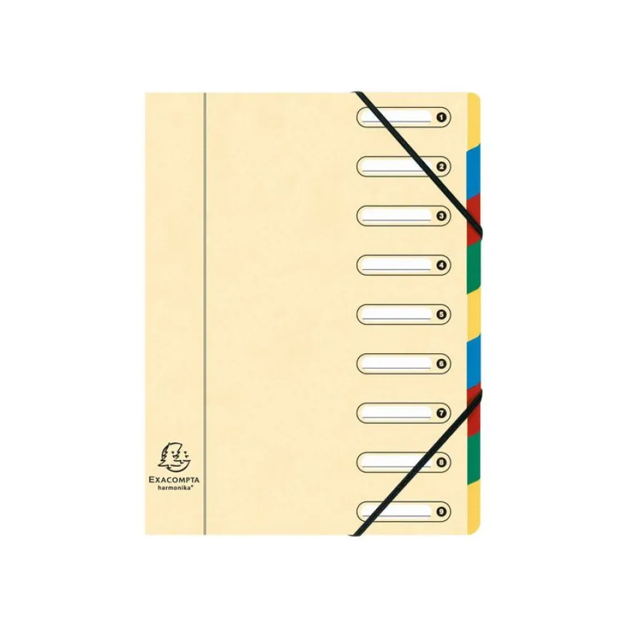 Exacompta Harmonika - Trieur à fenêtres 9 positions - disponible dans différentes couleurs
