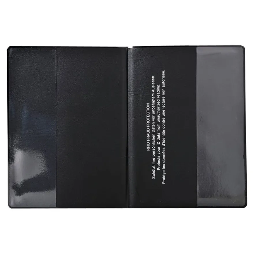Exacompta Hidentity - Etui de protection de passeport - PVC - noir